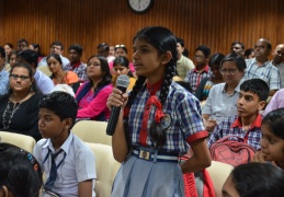 Girl Student gave her comments about the Vigyan Pratibha activities