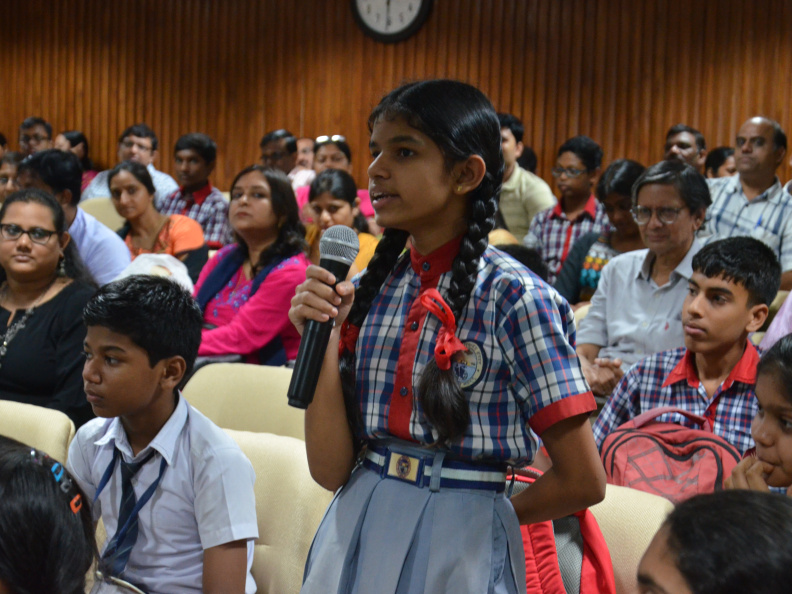 Girl Student gave her comments about the Vigyan Pratibha activities