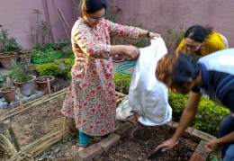 Preparing the soil