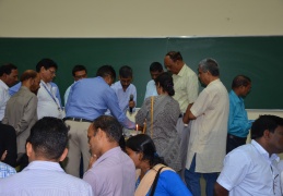 Teachers performing activity in groups 4