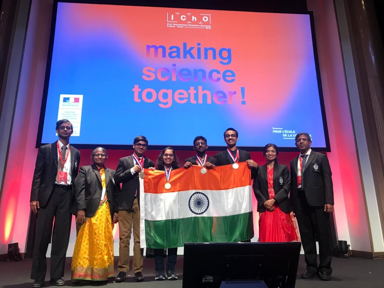 IChO 2019 winners of Indian Team at Paris.jpeg